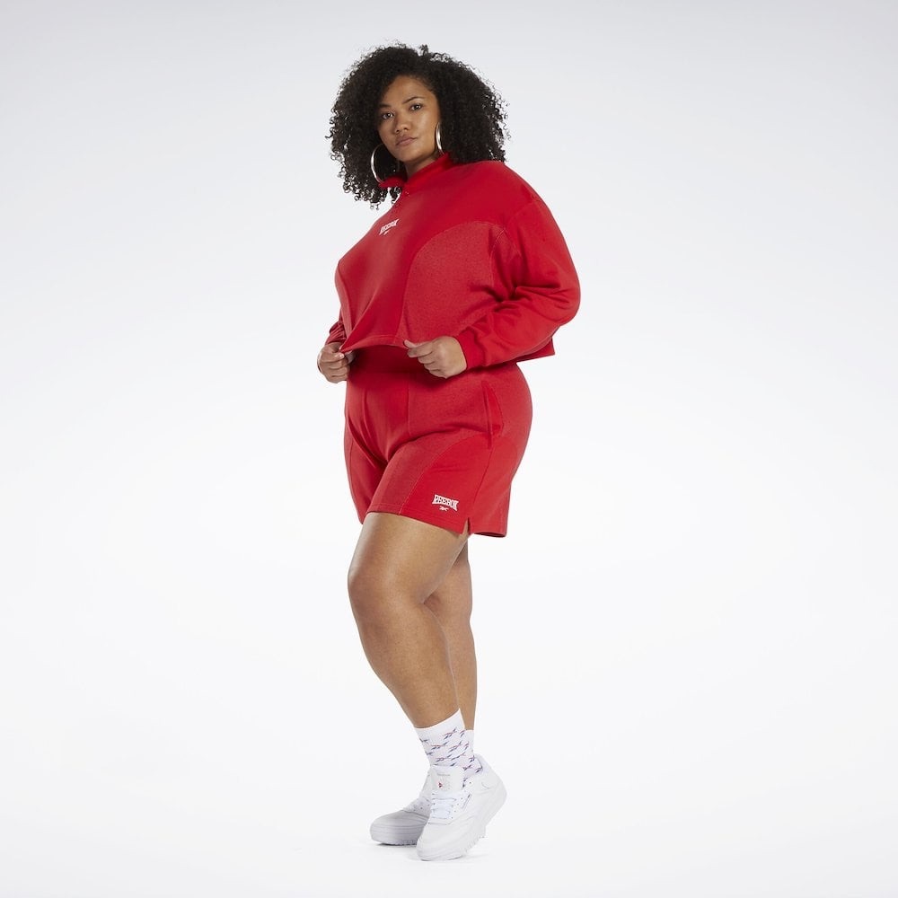 Reebok Varsity 2pc Set Shorts and Sweatshirt Activewear Women's Plus 3X
